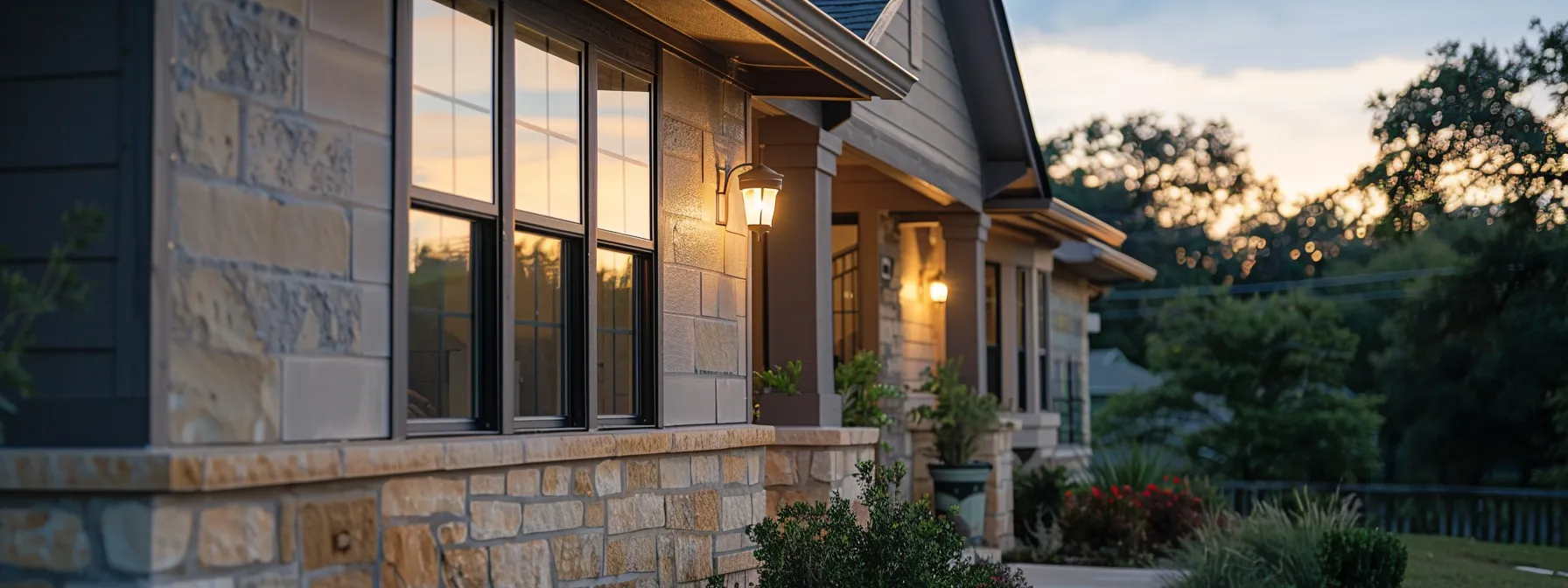 a close-up of a house exterior with newly installed siding in copperas cove.