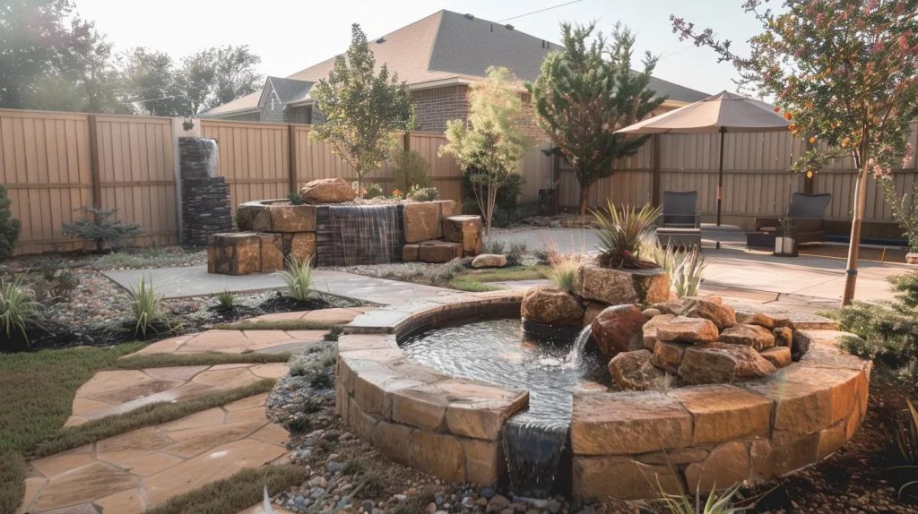 enhancing and incorporating existing outdoor features into a cohesive design for a copperas cove home.